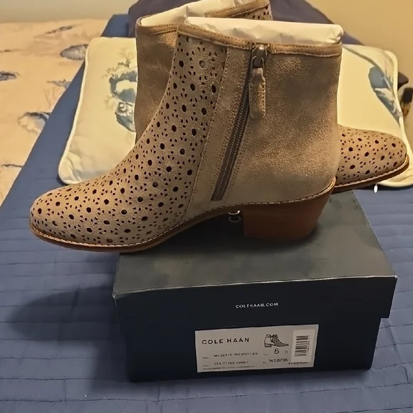 Cole Haan Women's Tan Ankle Boots - Picture 3 of 5